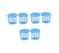 TOGEVAL 6pcs Parrot Fruit and Vegetable Foraging Baskets Bite-resistant Plastic Bird Feeder Cage Accessories for Hanging Fresh Food Treats