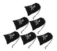TOGEVAL 6Pcs Pirate Drawstring Bags Heavy Duty Coin Storage Bags for Halloween Party Treats and Small Item Organization Reusable Creative Portable gift for for for for for for Pouches with Skull and