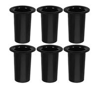 TOGEVAL 6pcs Plastic Desktop Microphone Stand Wireless Mic Holder Stable Non-slip Base for Home Office Tabletop Microphone Storage