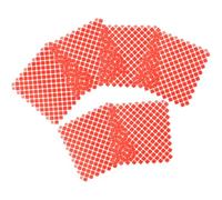 TOGEVAL 6pcs Rabbit Foot Pads Bunny Mats for Cage Red Plastic High Strength, Prevents Urine Accumulation, Easy to Install, Cut and Splice, for Bunny and Guinea Pig Cage Floor