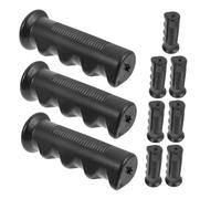 TOGEVAL 6pcs Rubber Cart Handle Protection Sleeves Non-Slip Wheelchair Grip Covers Replacement Trolley Accessories for Pushchair Parts and Disabled People