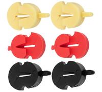 TOGEVAL 6pcs Rubber Violin Mute for Small Violin Beginner Practice Straight Design