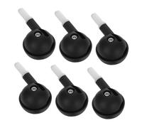 TOGEVAL 6PCS Silent Swivel Stroller Wheels Wear-Resistant Replacement Casters for Trolley Walker Front and Back Removable for Easy Maintenance