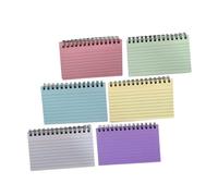 TOGEVAL 6Pcs Small Spiral Notebooks Portable Lined Memo Pads Compact Index Cards for Office Students Teachers Convenient Writing and Planning Pads