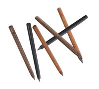 TOGEVAL 6pcs Solid Wood Infinity Pencils with Break Resistant Technology Natural Grain Portable Graphite Writing and Sketching Tools for Students Artists and Professionals No Sharpening