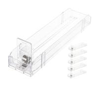 TOGEVAL 6pcs Transparent Automatic Cigarette Display Stand Rack Pusher with Spring Push Mechanism Retail Shelf Organizer for Store Shelves and Market Use