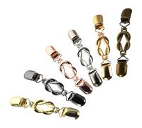 TOGEVAL 6pcs Vintage Sweater Clips for Women S Cardigans and Dresses Smooth Alloy Shawl and Collar Cinch Clips Protective Retro Waist Tightener Clasps for Sweater Jackets and Clothing