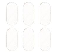 TOGEVAL 6pcs Violin String Protectors Sheepskin Bridge Pads E-string Guard Instrument Bridge Protection for Violin and Viola in Light Beige Color