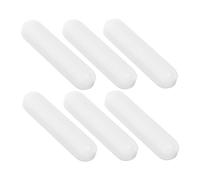 TOGEVAL 6pcs White C Shape Magnetic Stirring Rods for Lab Mixer Ptfe Stir Bars for Chemistry Biology Laboratory Mixing Rapid Uniform Blending Accessories