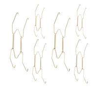 TOGEVAL 6pcs Wire Plate Hangers Copper Alloy with Invisible Design Suitable for Hanging Decorative Plates on Wall in Kitchen or Living Room