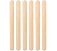 TOGEVAL 6Pcs Wooden Music Sticks Set for Early Educational Percussion Smooth Finish Durable Rhythm Sticks for Group Activities