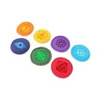 TOGEVAL 7pcs Handmade Tibetan Singing Bowl Pads Meditation Sound Bowl Mats 10cm Healing Cloth Mats for Buddhist Sound Music Instrument Accessories