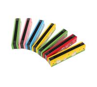 TOGEVAL 7pcs Wooden Harmonica for Early Educational Music Instruments Portable Learner Harmonica Suitable for Beginners Birthday Party
