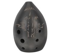 TOGEVAL 8-holes Portable Ocarina Instrument with Ergonomic Design and Delicate Patterns, Easy to Learn Clay and Straw Wind Instrument for Beginners Developing A Child's Interest in Music