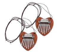 TOGEVAL 8-note Mini Kalimba Thumb Piano Portable Musical Instrument for Beginners and Adults Compact Pendant Design, Easy to Play, Great for Travel and Gifting