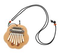 TOGEVAL 8-note Wooden Mini Thumb Piano Kalimba Portable Finger Piano for Beginners Brown Small Finger Accurate Tone for School and Relaxation
