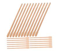 TOGEVAL 800pcs Wooden Wax Sticks for Hair Removal - 88mm Flat Oval Hard Wax Applicator Sticks for Body Face Nose Waxing - for Women’s Smooth Skin Spa and Home Use