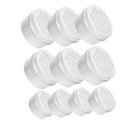 TOGEVAL 80ml Dog Scent Training Cases 10pcs Odor Detection Tins for Working Dogs Sniffing Training Tool for Puppies and Adult for Scent Work and Obedience