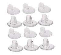 TOGEVAL 8Pairs Transparent PU Split Stickers Heel Pads Soft Gel Anti-Friction Foot for Flop Sandals Reusable Breathable Cushions for Comfortable Walking