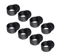 TOGEVAL 8Pcs Black Silicone Finger Cots for Tongue Drum Non-Slip Ethereal Drum Finger Sleeves Percussion Instrument Covers Suitable for Steel Tongue Players
