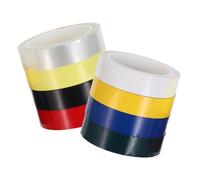 TOGEVAL 8pcs Colorful Writable Masking Tape Wide Self-adhesive Painter Trim for Crafting Scrapbooks and Desktop Positioning with Weather-resistant Marks