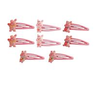 TOGEVAL 8pcs Cute Cartoon Pig Hair Clips for Boys and Girls Hair Accessories for Girls Adorable Design for Daily Wear Parties and Celebrations