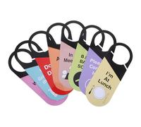 TOGEVAL 8Pcs Double-Sided PVC Office Door Hanger Sign Reversible Privacy Do Not Disturb Door Sign for Meeting Room, Office, Hotel with Please Knock and in a Meeting Messages