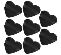 TOGEVAL 8pcs Heart Shaped Foundation Puff Soft Fluffy Makeup Powder Applicators for Loose Powder Compact Use Gentle Skin Portable for Home and Salon