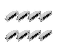 TOGEVAL 8pcs Metal Double End Drum Lugs for Snare Drum Electroplated Chrome Hardware with Dual Hole Design Extends Lifespan and Optimizes Sound Quality for Band Rehearsals and Live Shows