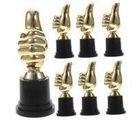 TOGEVAL 8Pcs Plastic Thumb Trophy Lightweight Award Prizes for Football Soccer Party Favors Classroom Rewards Team Gifts