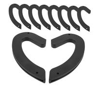 TOGEVAL 8Pcs Rubber Dumbbell Rod Rack Covers Wall Mounted Barbell Support Sleeves for Indoor Gym Equipment Storage Protectors for Weightlifting Bars