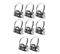 TOGEVAL 8pcs Stainless Steel Adjustable Finger Thumb Picks for Banjo and Stringed Instruments, Hollowed Metal Plectrum Set Protecting Fingers, for Acoustic Guitar Playing
