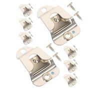 TOGEVAL 8sets Car Radio Holder Metal Microphone Hook Mic Hanger Clip Replacement Kit for Vehicle Use Car Audio Microphone Holder Clip Mount