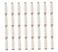 TOGEVAL 90pcs Brass Piano Springs Coil Spring Replacement Piano Tuning Tools Elastic Instrument Accessories for Upright and Digital Keyboards