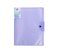 TOGEVAL A3 Examination Paper Holder Folder 20 Pages File Organizer Binder with Clip Purple for Student Report Storage Random Color Random Color