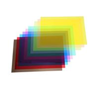 TOGEVAL A4 Cellophane Sheets 10pcs Pvc Wrap for Craft Wrapping Baskets Window Decoration Iridescent Film for Party and Floral Arrangements