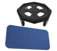 TOGEVAL Abdominal Exercise Sliding Disc with Knee Cushion Fitness Equipment for Versatile Home Workout Sliding Plate for All Levels Compatible with Resistance Bands Random Color