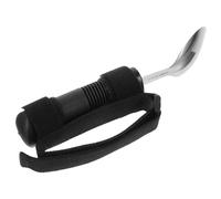 TOGEVAL Adaptive Spoon with Non Slip Handle for Elderly and Disabled Cuff Assistive Utensil for Hand Tremors Weak Grip Easy to Clean and Carry