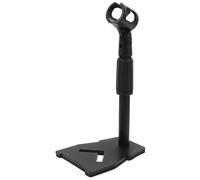 TOGEVAL Adjustable Metal Desktop Mic Stand for Live Streaming, Telescopic Tabletop Microphone Holder with Portable Design for Computer Microphone Use