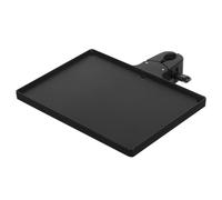 TOGEVAL Adjustable Mic Stand Tray with Clamp Buckle Lock Utility Holder for Microphone Music Speaker Phone Tripods Stable Platform with Raised Edges for Live Streaming Concert Karaoke and