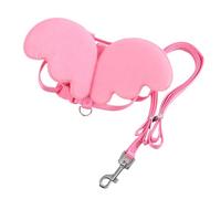 TOGEVAL Adjustable Pink Pet Duck Harness Leash for Outdoor Walking and Training Breathable Nylon Goose Strap for Small Pets and Easy to Clean for Daily Use and Parties