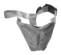 TOGEVAL Adjustable Reusable Dog Mouth Cover Small Puppy Muzzle Breathable Nylon and Pvc Anti-biting Elastic Dog Muzzle Practical Outdoor Pet Supply