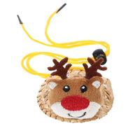 TOGEVAL Adjustable Small Christmas Reindeer Hat Strap for Hamsters and Hedgehogs, Mini Knitted Decorative Pet Cap for Small Animals and Tiny Pets