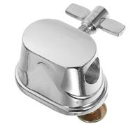 TOGEVAL Adjustable Tom Drum Kit Mount Bracket Silver Plated Iron Floor Tom Leg Holder Instrument Part for Percussion Drum Kits