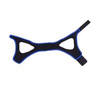 TOGEVAL Adjustable Triangle Chin Strap for Sleep Snoring Relief Anti-Snore Jaw Support Belt for Mouth Breathers Soft Breathable Neoprene Black and Blue