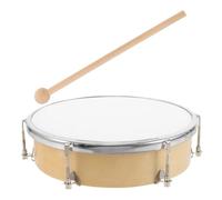 TOGEVAL Adjustable Wooden Frame Hand Drum for Portable Percussion Instrument for Preschool Music Classes Early Rhythm Learning and Family Fun