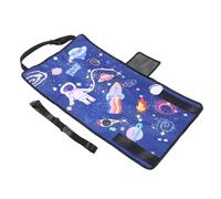 TOGEVAL Airplane Seat Extender Footrest Travel Accessory Portable Airplane Bed for Comfortable Naps Stylish Blue Design