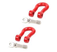 TOGEVAL Alloy Car Tow Hook Ring Red Adjustable Trailer Accessory for Trucks and Cars Stylish Racing Decoration Easy Installation