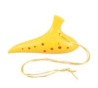 TOGEVAL Alto Plastic Ocarina for Beginners Student Musical Instrument Washable and Unbreakable Yellow