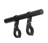 TOGEVAL Aluminum Alloy Bike Handlebar Extension Bar Double Rack for Light Flashlight Mount Stable Anti-scratch Multi-function Bike Supply Accessory for Cycling